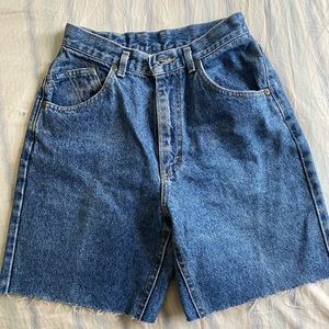 Vintage 80s Lee Riders Blue Stonewash Shorts